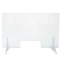Le Prestige - Acrylic Desk Shield with Cut Out Photo