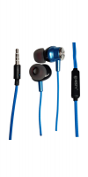 NESTY Q132 Super Bass And Stereo Earphones With Microphone - Blue Photo