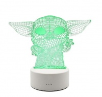 Spoonkie 3D LED: Baby Yoda Optical Illusion Lamps Light - Smart Touch - Remote Photo
