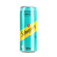Schweppes Dry Lemon - 300ml Can x 24 Photo