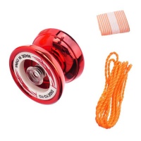 The LED Light Up Store Easy Spin Trick Aluminum Alloy Metal Axel YoYo with Looped Cotton String Photo