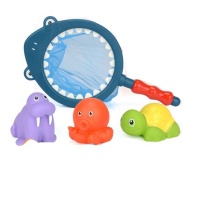 Bath Toy Shark Net with 3 Animals Photo