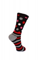 SoXology – Red Microdot Fashion Socks Single Pair Photo