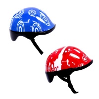 BetterBuys 2 x Helmets For Scooter or Bicycle - Protective Headgear - Kiddies-Blue & Red Photo