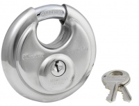 Stainless Steel Discus Padlock - 70mm Photo