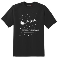 Just Kidding Kids "Merry Christmas G" Short Sleeve T-Shirt -Black Photo