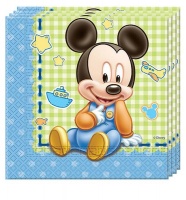 Mickey Mouse Baby Mickey Two Ply Paper Napkins 33cmx33cm Photo