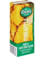 Rhodes 100% Fruit Juice Pineapple 24 x 200 ML Photo