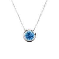Destiny Moon December/Topaz Birthstone Necklace with Swarovski Crystals Photo