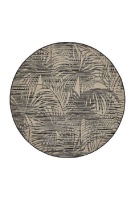 Cocos Round Rug in Black and Grey - 200cm diameter Photo