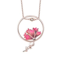Dhia Jewellery Dhia S925 Carnation drop necklace made with Swarovski Zirconia Photo
