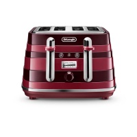 Delonghi - Avvolta Class 4 Slice Toaster - Charming Red Photo