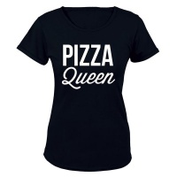 Pizza Queen - Ladies - T-Shirt - Black Photo