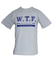 W.T.F T-shirt - Grey Melange Photo
