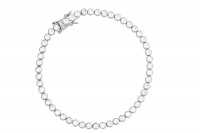 Art Jewellers - 925 Sterling Silver C.Z Tennis Bracelet Photo