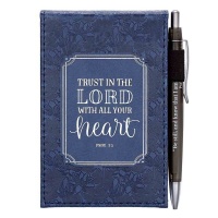 Christian Art Gifts Notepad with Pen Trust in the Lord Photo