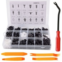 Motolab 415 piecess Clips & Fasteners Set with 5 piecess Pry Tool Set Photo