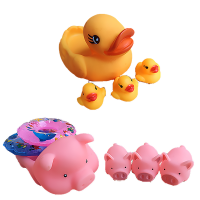 Bath Duck Toys 4 piecess&Bath Piggy Toys 4 piecess Float On The Water Photo