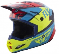 Fly Racing Fly Elite Guild Red/Blue/Hi-Vis Helmet Photo