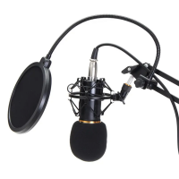 Professional Streaming Microphone with Suspension Scissor Arm & Pop Filter Photo