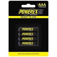 Powerex Precharged Rechargeable AAA NiMH Batteries Photo
