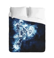 Imaginate Decor - Lightning Motocross Duvet Set 2 plain pillow cases Photo
