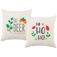 PepperSt - Scatter Cushion Cover Set - Oh Deer It's Christmas Photo