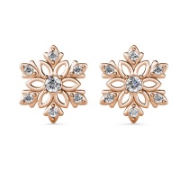 Destiny Enchanted Snowflake Earrings with Swarovski® Crystals Photo