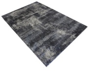 Decorpeople Modern rug in dark grey and blue Photo