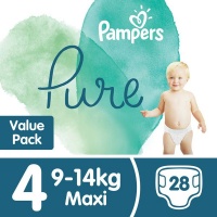 Pampers Pure Protection - Size 4 Value Pack - 28 Nappies Photo