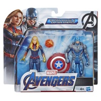 Marvel Avengers 15cm Figurines - Captain Marvel & Captain America Photo