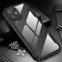 NXTech iPhone 12 Slim Shockproof Armor Black Case Photo