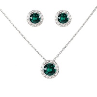 Civetta Spark Judy Set with Swarovski Emerald Crystal Photo