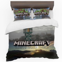 Print with Passion Minecraft Duvet Cover Set Photo