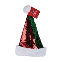 Santa Claus Hat - Christmas Accessories - Sequin - 30 cm x 45 cm - 2 Pack Photo