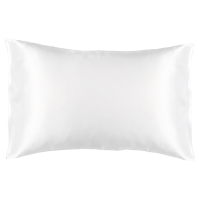 Curly Care Silk Satin Pillowcase - White - Single Photo