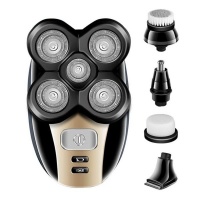Optic 5" 1 Men Rechargeable Rotary Electric Shaver & Grooming Kit - Black Photo