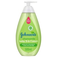 Johnson Johnson Johnsons Wash Chamomile Baby 3-In-1 Wash 500Ml Photo