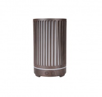 200ml Wood Grain 7 LED Colour Ultrasonic Humidifier Aroma Diffuser - Brown Photo