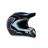 Motor Cross Helmet - Black - Large Photo