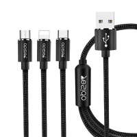 Yesido 3-in-1 Fast Charging Cable for Type-C Micro-USB & Lightning Photo