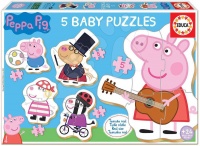 Educa Baby Puzzle Peppa Pig 2 Cardboard Puzzle - 5 Puzzles Photo