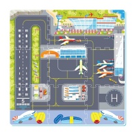 EVA Puzzle Foam Mat for Kids - Airport with DIY airplane Photo