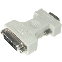 KTSA KT&SA DVI-I Dual-Link Female to VGA Male Adapter White Photo