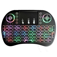 RGB Mini keyboard 7Colors Backlit Wireless Keyboard W/Touchpad Photo