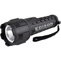 Edison Rubber LED Waterproof Torch 3W CREE LED 2x D Batteries Photo