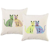PepperSt - Scatter Cushion Cover Set - Cats Photo