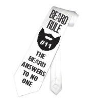 PepperSt Men's Collection - Designer Neck Tie - Beard Rule #11 Photo