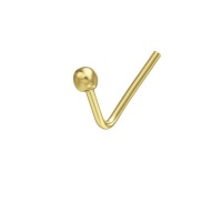 9ct Yellow Gold Ball Stud Nose Pin Photo