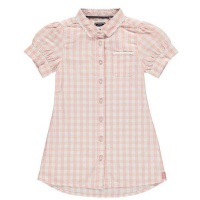 SoulCal Infant Girls Shirt Dress - Pink Gingham Photo